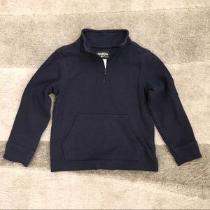 Oshkosh B’gosh Baby Boy Navy Blue Quarter Zip Sweatshirt Size 24M